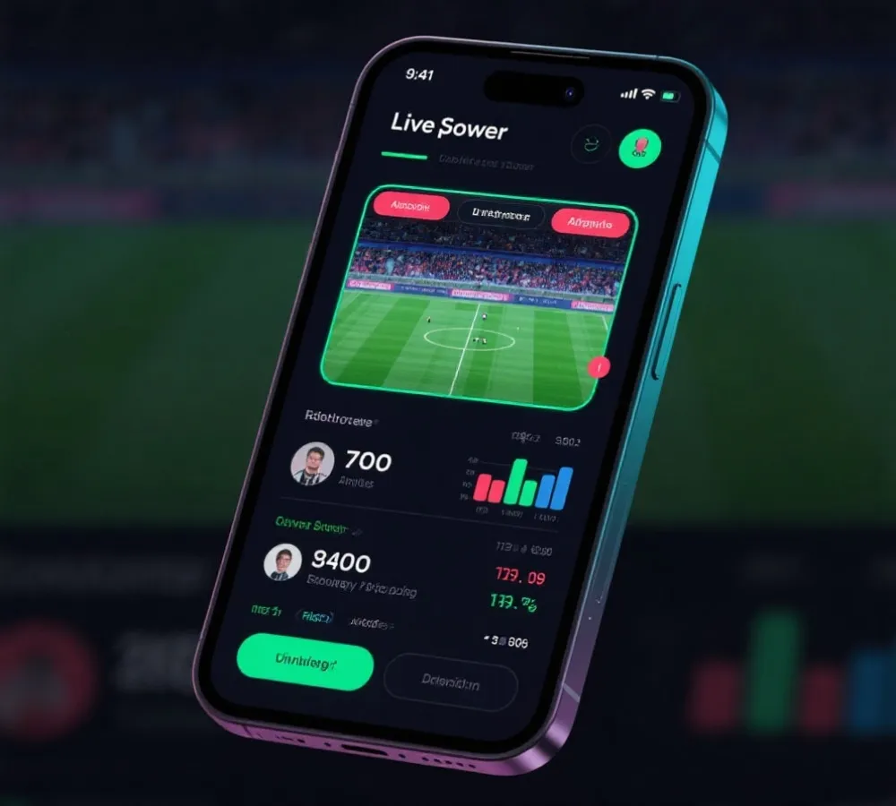 移动端实时比分界面示意图