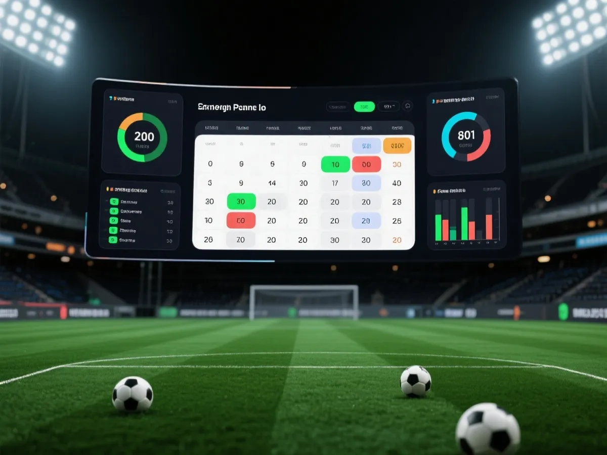 赛程赛果数据示意图